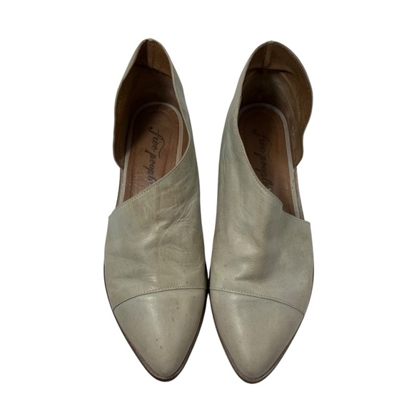 Free People  Royale Pointy Toe Boots  Distressed Leather 38 /8 - Picture 2 of 8